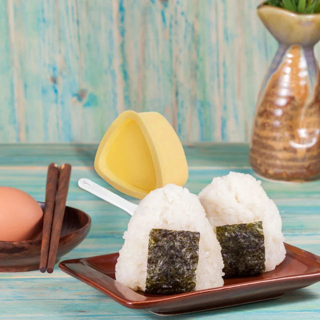 Onigiri Mold, 3 Pack Rice Mold Musubi Maker Kit, Non Stick Spam Musubi  Maker Press, Classic Triangle Rice Ball Mold Maker Sushi Mold for Kids  Lunch Bento and Home DIY 