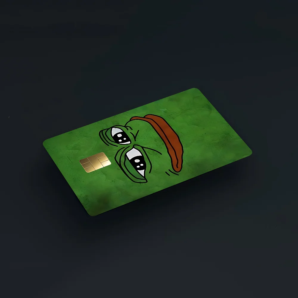 Sticker De Pepe The Frog Para Tarjeta De Crédito - Pegatina Meme, Personaliza Tu Cartera