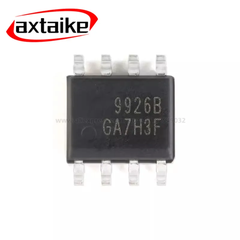 10Pcs AO9926B AO9926 9926 9926B SOIC-8 20V 7.6A SMD IC N-Channel MOSFET