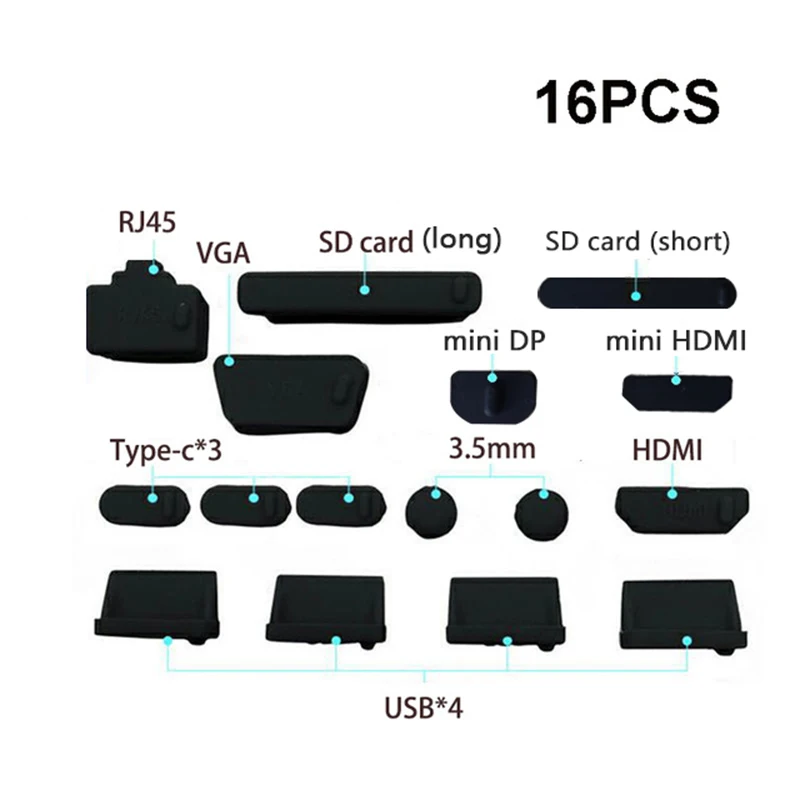 Universal Laptop Waterproof Dustproof Plug Cover