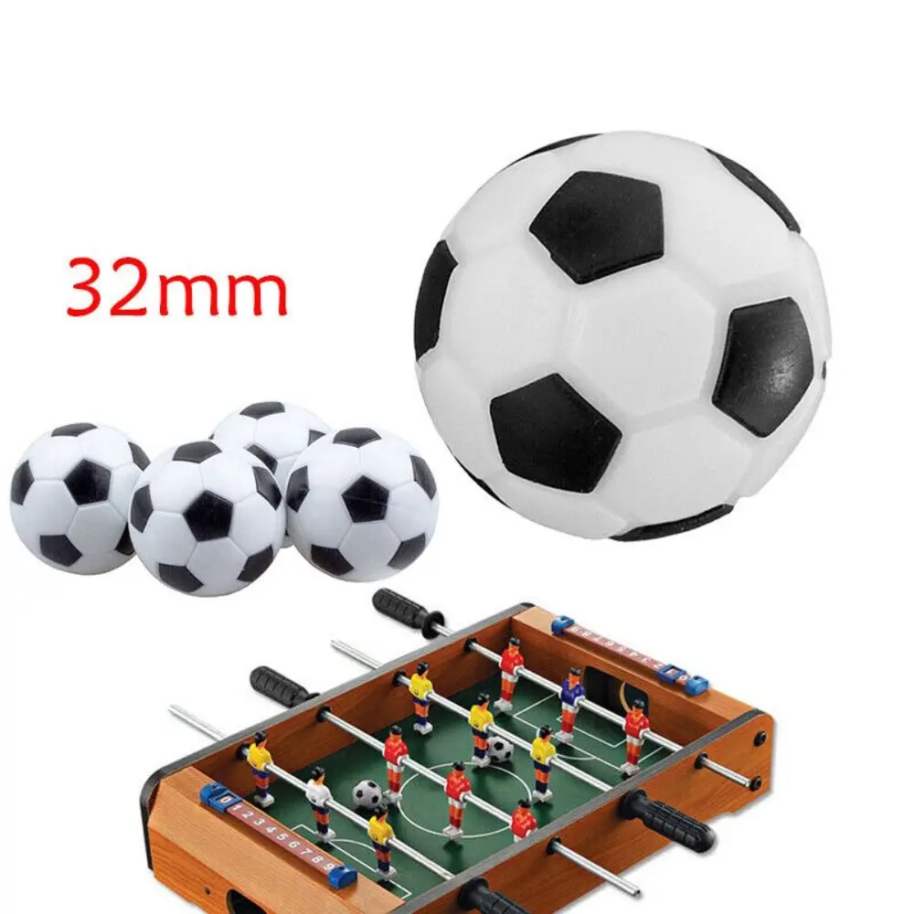 32mm Mini Table Football Replacement PP Black and White Soccer Balls Game Accessories Soccer Player Gift Tabletop Game Balls 6 pcs table soccer foosball replacement replaceable football balls mini adult games accessories