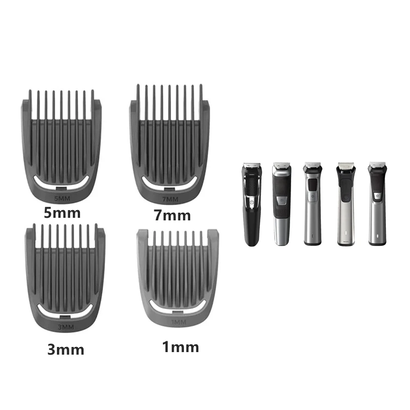 Hair Clipper Comb, 1-3-5-7mm Guards comb, for Philips Norelco Multigroom trimmers MG7710,MG7715,MG7720,MG7730,MG7735,MG7745,MG7750,MG7770,MG7785