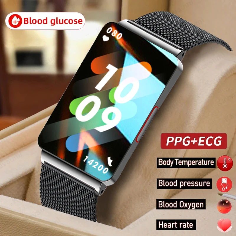 

Non-invasive Blood Glucose Smart Watch Men Blood Pressure Measurement Thermometer Health watches ECG Waterproof Smartwatch Women