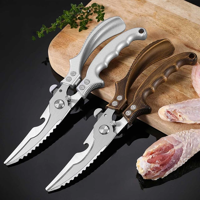 Kitchen Scissors Cutting Poultry  Stainless Steel Kitchen Scissors -  Kitchen - Aliexpress