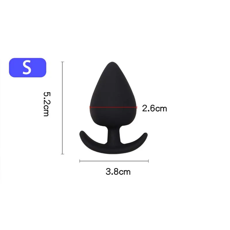 5 Sizes Anal Plug Safe Silicone Round Anal Butt Plug Unisex Wearable Stopper Adults Sex Toys for Men/Women Trainer for Men/Women