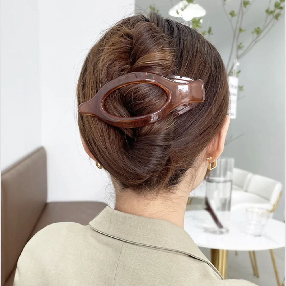 Neue Haar Klaue Clip Haarspange Entenschnabel für Frauen Mode Krabbe Acryl Haarnadel Pferdeschwanz Hairgrip Mädchen Haar Zubehör Kopfbedeckungen – Detail 1