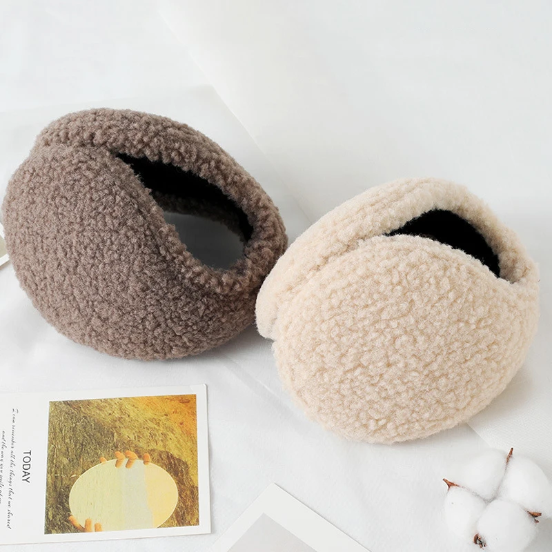 Men's Windproof Earmuffs Ear Warm Protector Men Women Thicken Fluffy Plush Winter Warm Fleece Earmuff Outdoor Cycling Ear Muffs outdoor winter warm plush ear earmuffs korean kawaii girls soft plush fur ear muffs cover skiing thicken earmuff earlap headband