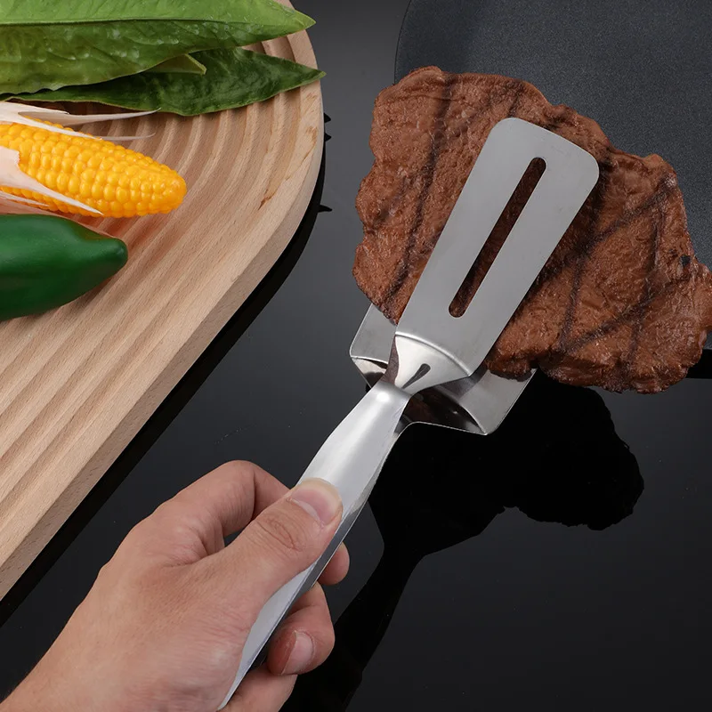 Stainless Steel Steak Clip Fried Fish Shovel Thickened Barbecue Clip Barbecue Home Kitchen Fried Steak Shovel Food