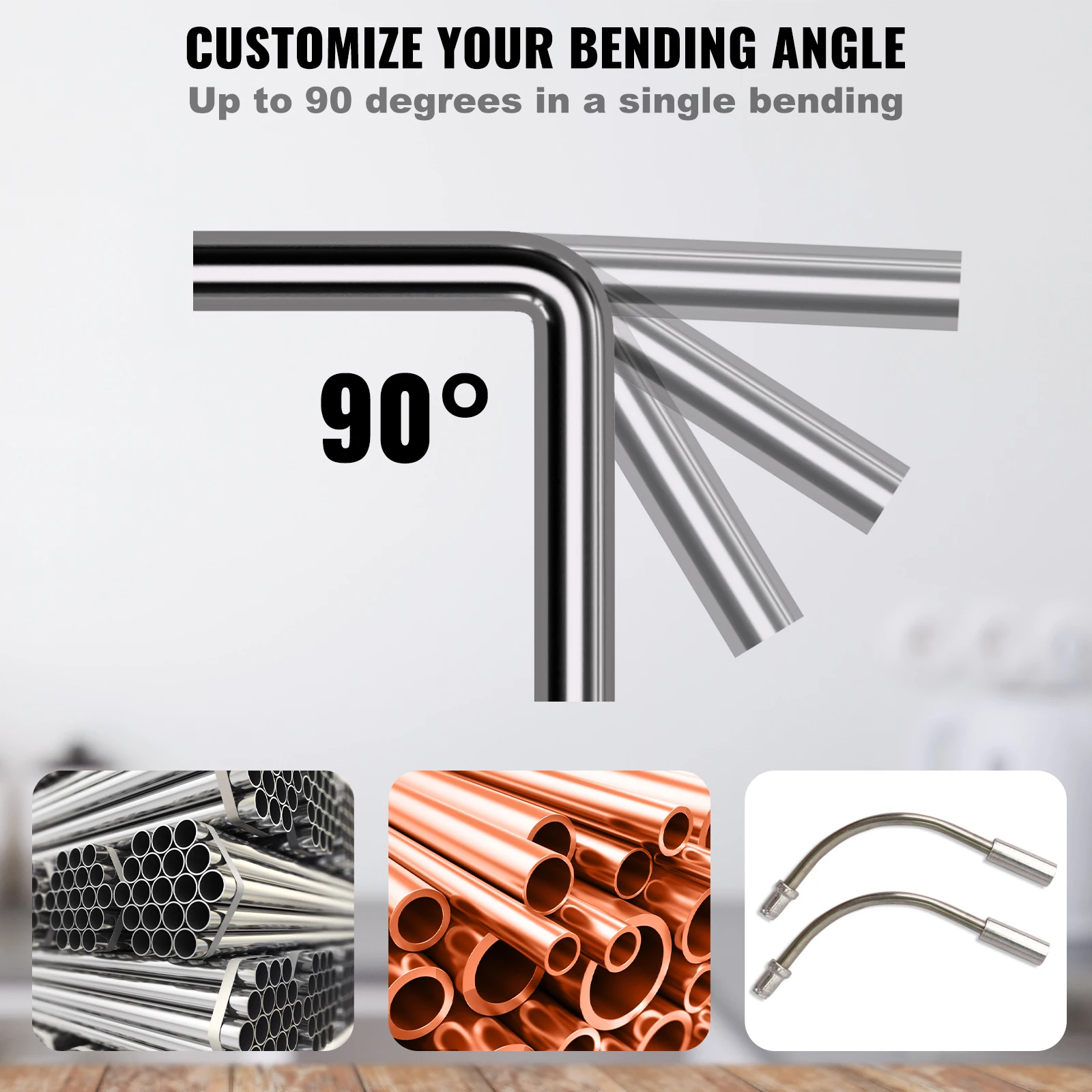 Ratcheting Pipe Tube Bender Tool Kit for Air Conditioning Repair