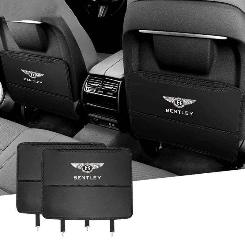 Bentley Anti-Kick Pad - Beige interieurafwerking close-up
