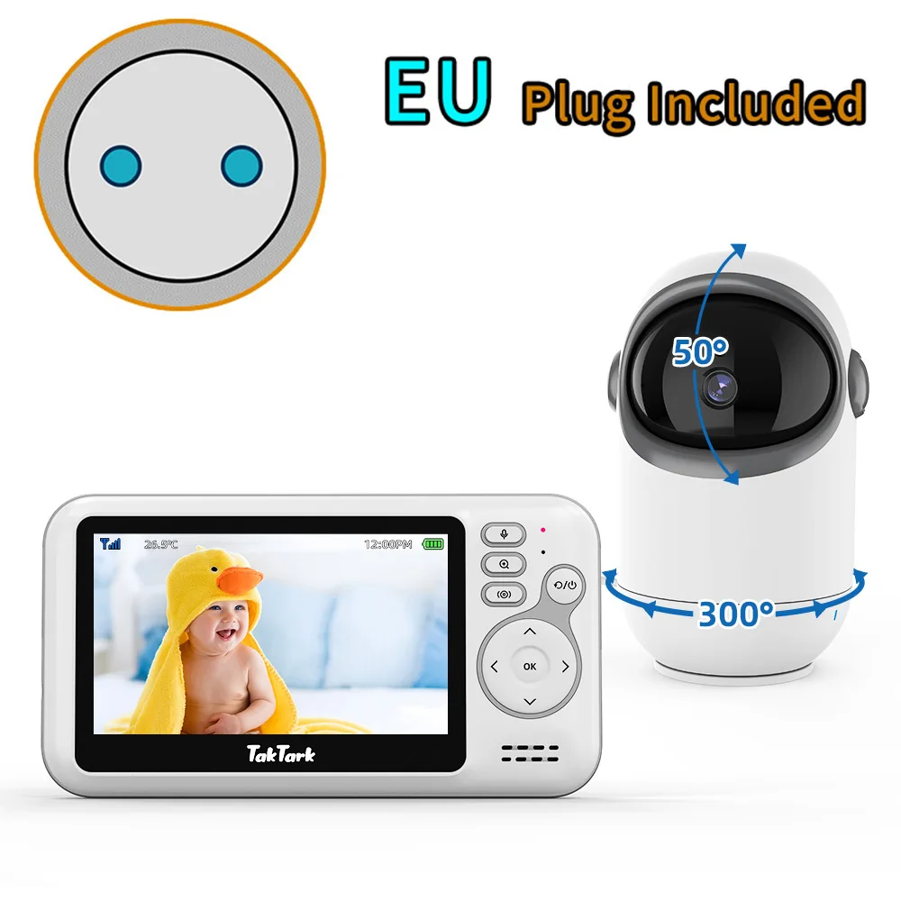 Babyphone avec caméra Sygonix HD Baby Monitor SY-4548738 sans fil 2.4 GHz