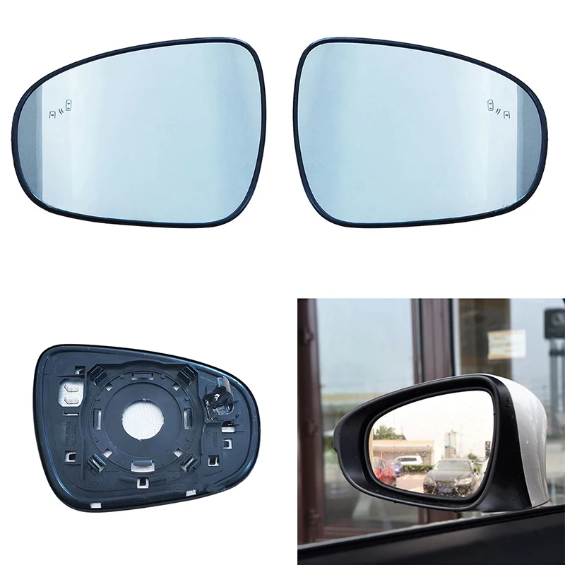 740550B Non-Heated Side Mirror Glass Replacement for Left Driver Side Fits 2013 2014 2015 2016 2017 Lexus ES300H ES350 GS350 GS450H IS250 LS460 LS600H RC F RC350 Glass Only with Blind Spot 