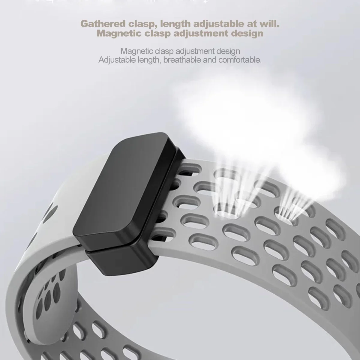 Enhanced Silicone Magnetic Watch Band Strap, 20/22/26mm – Versatile and Durable Replacement Accessory