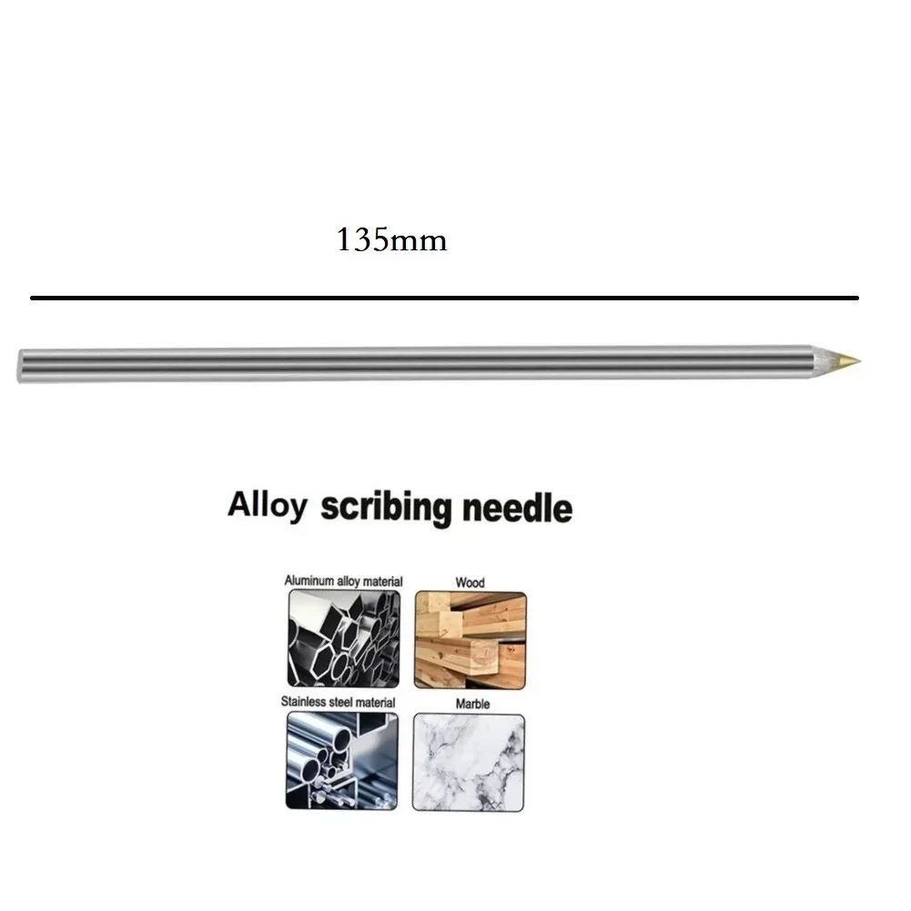 Diamond Carbide Scriber Pen Alloy Pen Metal Wooden Glass Tiles Cutting Marker Pencils Woodworking Hard Metal Lettering Hand Tool 4