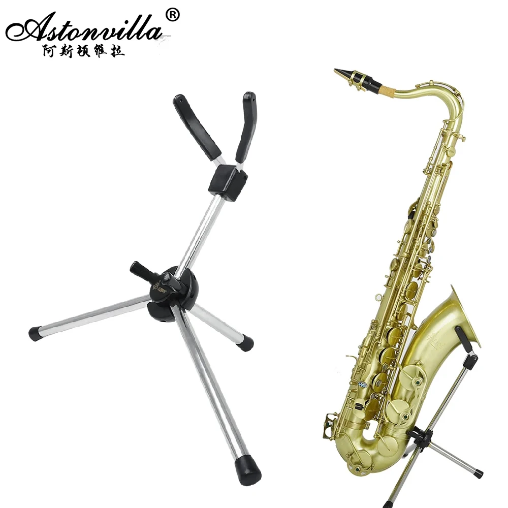 Saxophone Stand SLADE Foldable Portable Alto Tenor Soprano Saxophone Stand Sax Tripod Holder Bracket Saxophone Woodwind Instrument Accessories