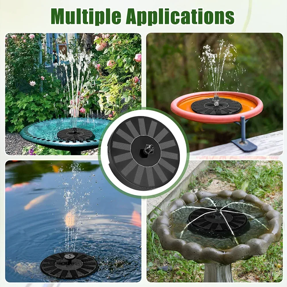 Fuente Solar Para Baño De Pájaros - Bomba De Estanque Para Exteriores