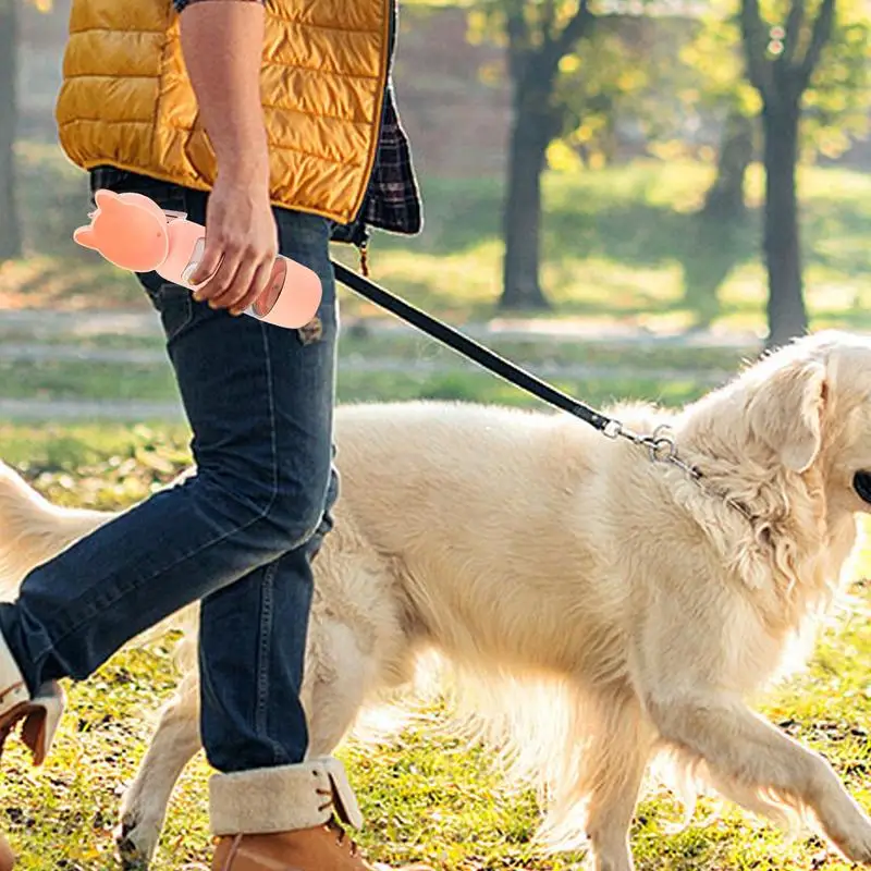 Portable Dog Water Bottle Travel Water Bowl Drinking Feeder With Food Container Outdoor Accessories For Walking