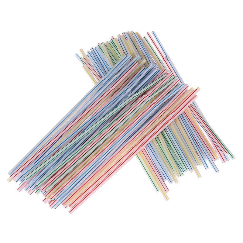 Drinking Straws,Cocktail Accessories,Straw Accessories 100pcs Disposable Flexible Plastic Straws