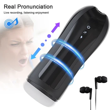 Thrusting Automatic Male Masturbator Vibration Sucking Machine Vagina Electric Masturbation Cup Sex Toys Goods for Adult Men