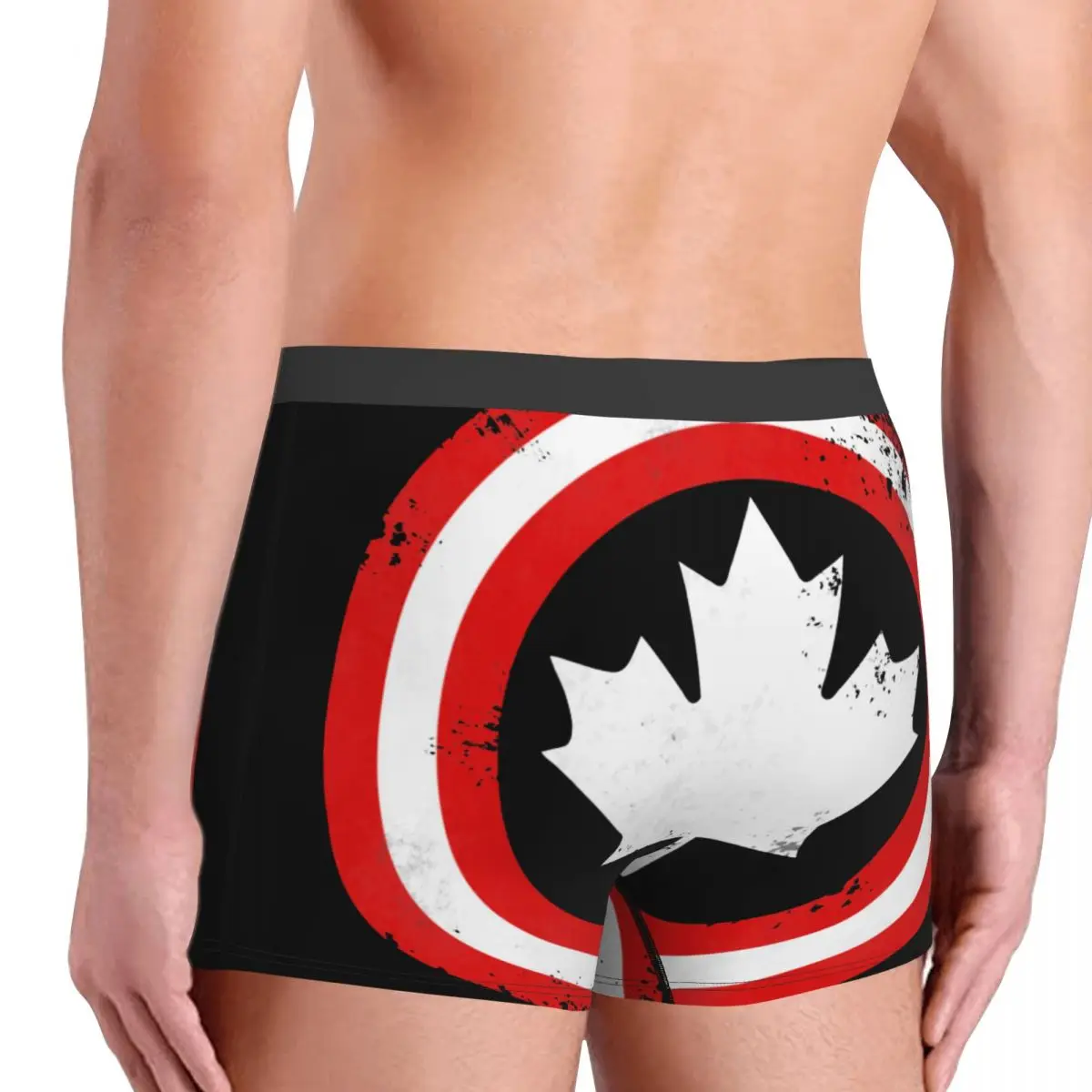 Men's Boxer Shorts Panties Captain Canada White Leaf Polyester Underwear  Male Novelty S-XXL Underpants