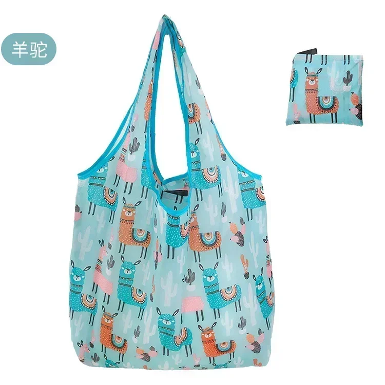 Eco-Friendly Reusable Foldable Tote: Large Multi-Purpose Shopping & Storage Bag