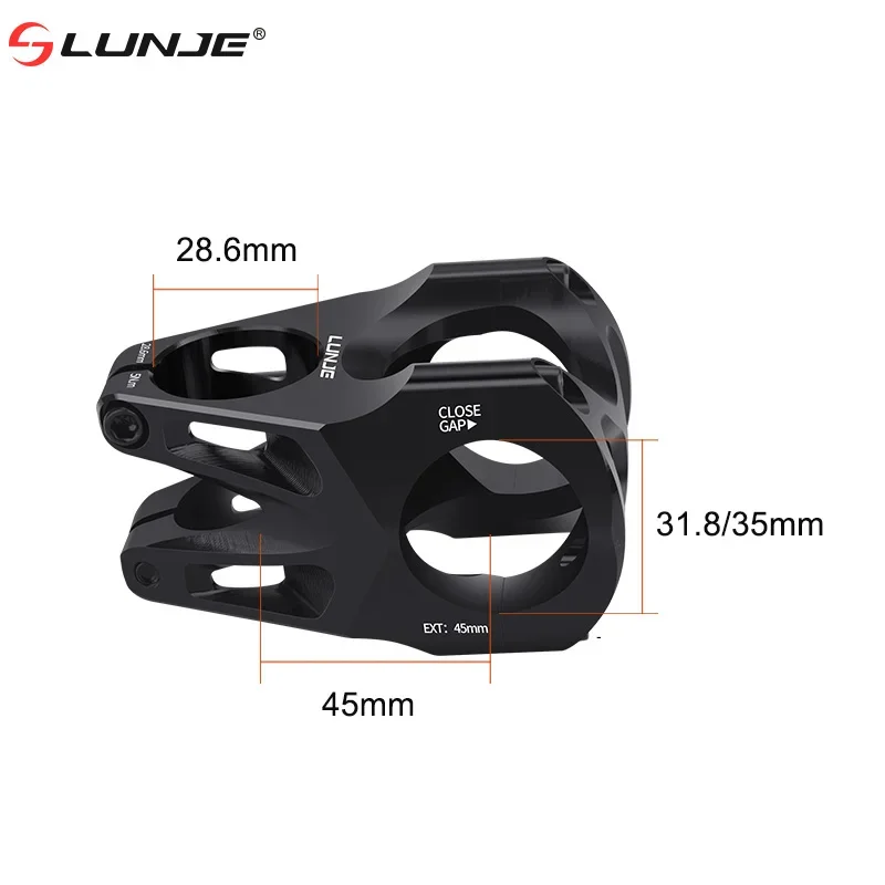 CNC Bicycle Stem 31.8/35mm MTB Bike Table Power Aluminum Alloy 45MM Road Bike Handlebar Stem