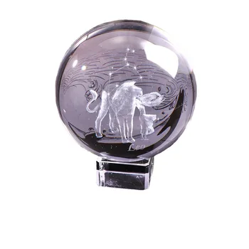 12 Constellation Engraved Crystal Ball Solar System Planet Milky Say Galaxy Globe Glass Sphere Astronomy Gift Home Decoration 1
