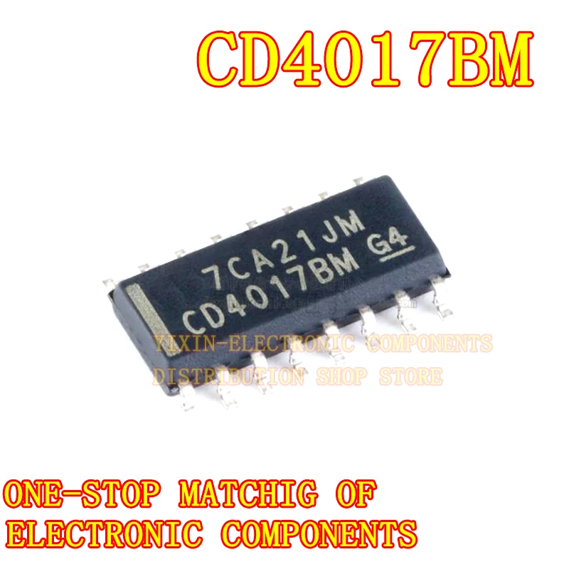 

10PCS/Pack CD4017BM96 soic-1610 decoded output CMOS decimal counter