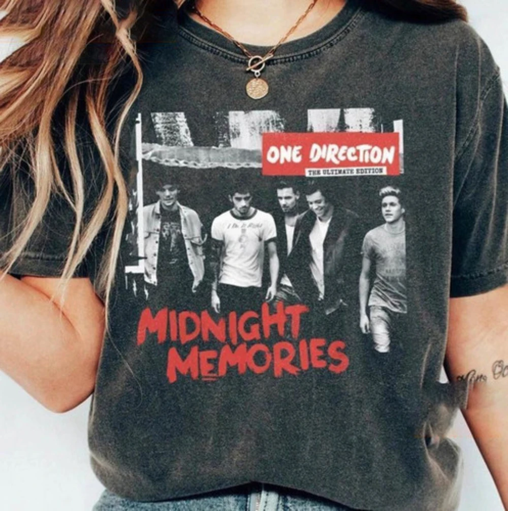 One Direction World Tour T-Shirt, One Direction Country Style Loose Fit T-Shirt, Unisex, alle Jahreszeiten, T-Shirt aus reiner Baumwolle