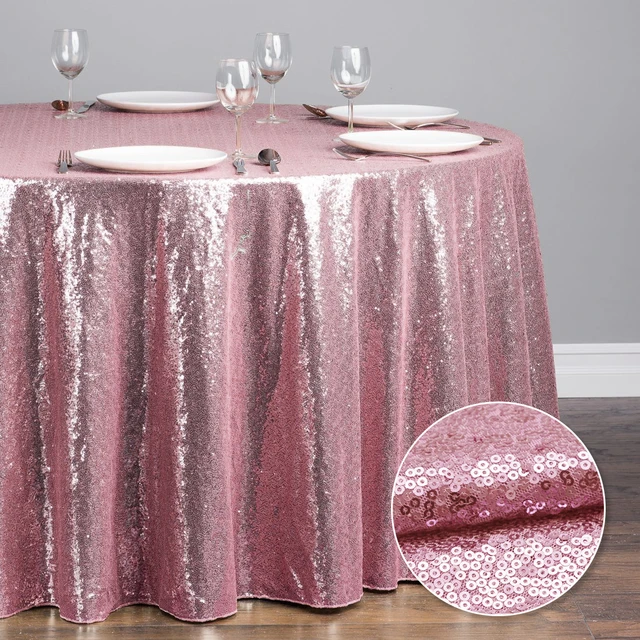 Tovaglia per feste di compleanno in oro rosa rosa tovaglia in plastica  stampata con paillettes Glitter Diamonds compleanno per forniture per  matrimoni da ragazza