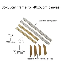 Elegant Wooden Canvas Frames (35x55cm)