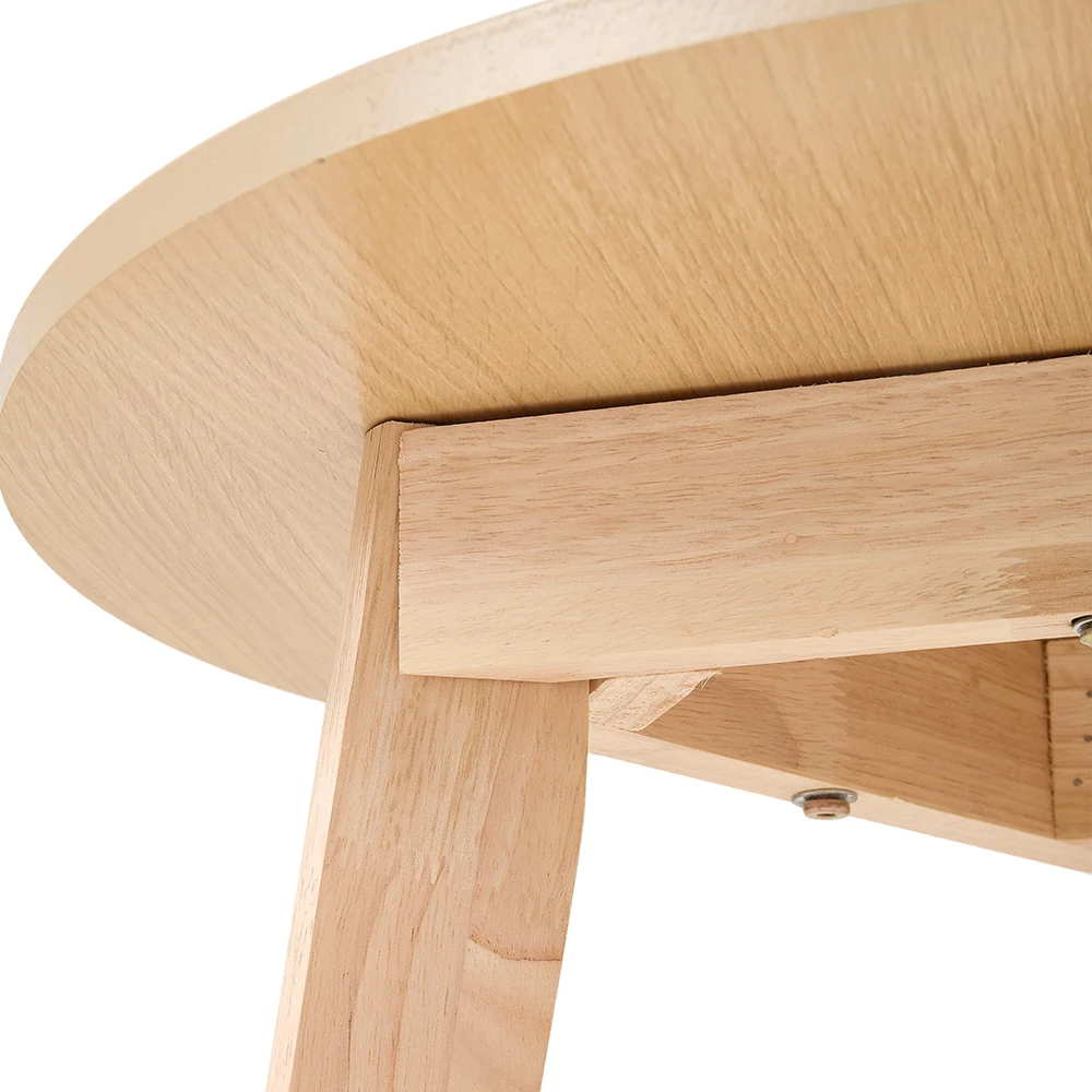 【Breeins】2-Tier Round Wooden Coffee Side Table