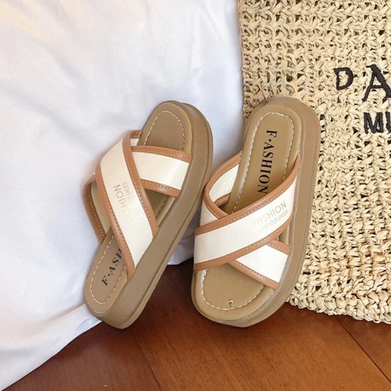 Girls Summer Thick Bottom Slippers Kids Open Toe Beach Shoes