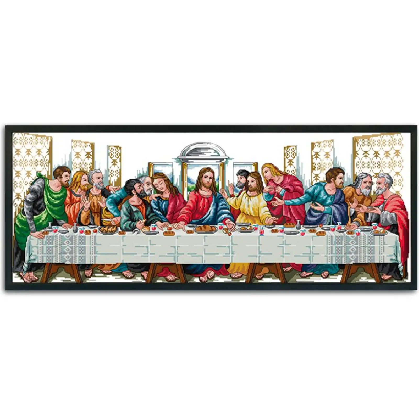 Handmade Canvas 14CT Cross Stitch Print DIY Character Series Needlework Kit Gift