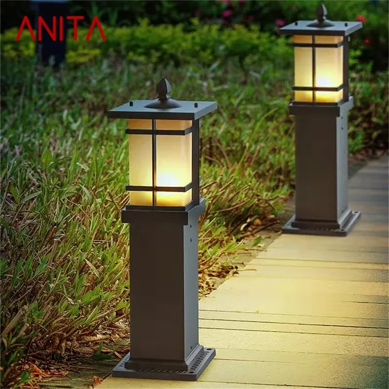 

ANITA Outdoor Retro Lawn Lamp Lights Classical Waterproof Home for Villa Garden Decoration