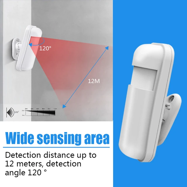 Auto Pet-proof PIR Infrared Motion Sensor 433Mhz Alarm Detector With Flash Led Light for Smart Home Security Alarm System 4