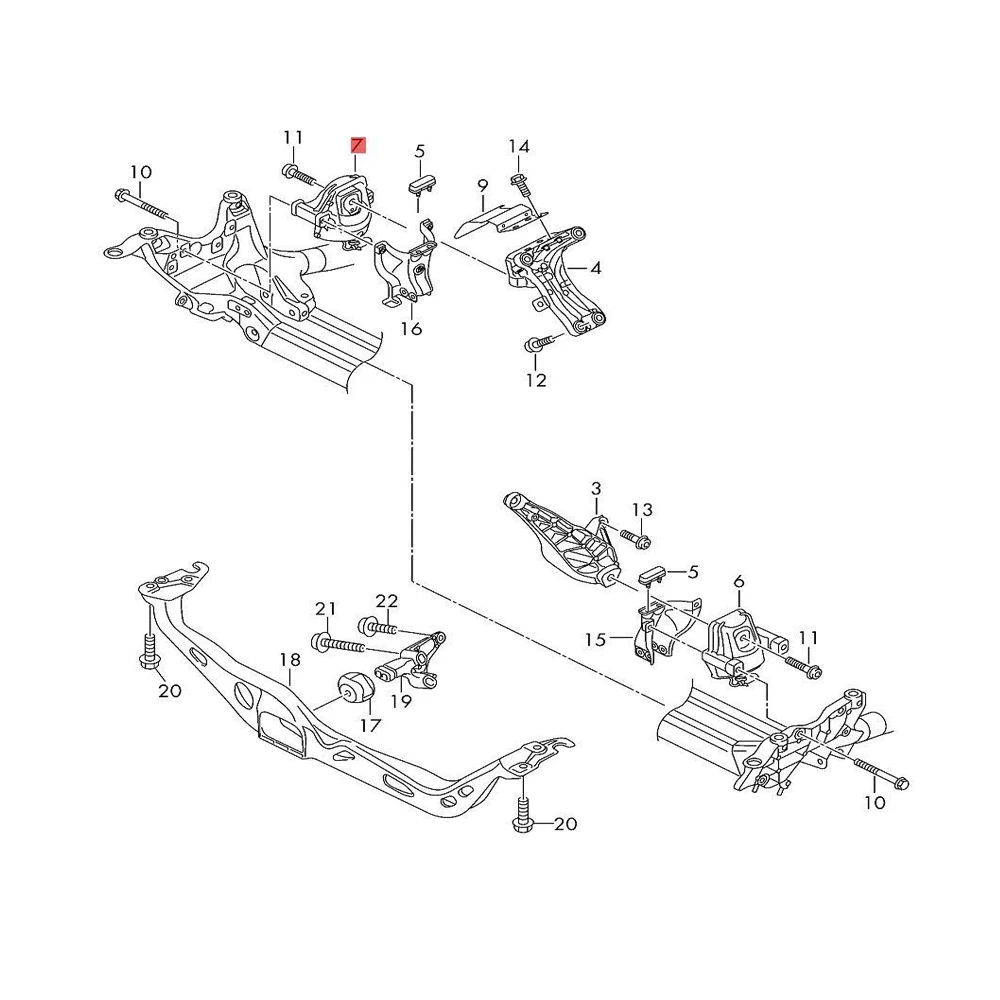 Engine Mount Sensor For Audi A6 C7 Avant A7 4G Sportback Quattro 2.0 2.4 1.8 2012-2018 1PC