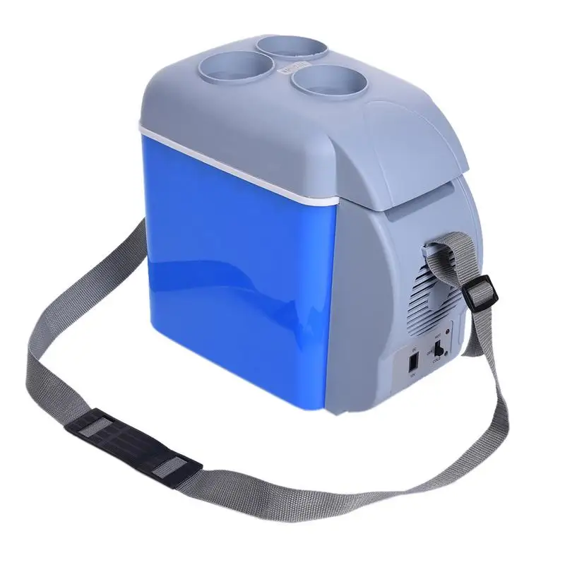 Mini Refrigerator Camping Refrigerator Car Warmer Cooler Cup 7.5L Car Refrigerator 2 In 1 Portable Warming And Cooling Small Freezer Fridge Cooler Warmer Container For Vehicle