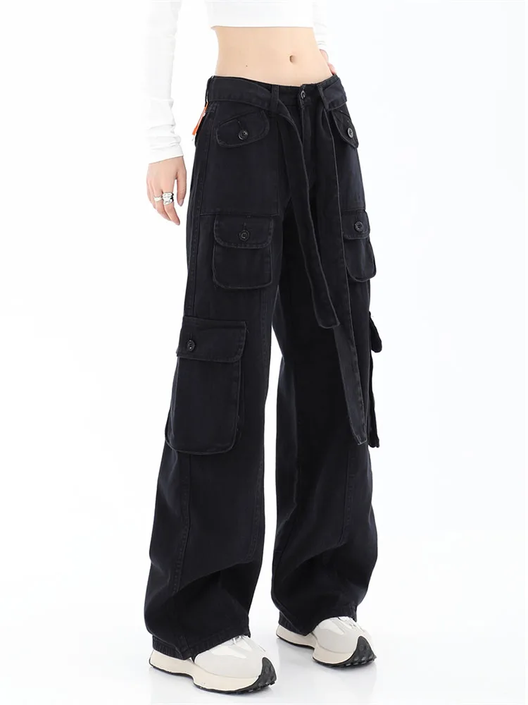 Womens Parachute Pants Oversized Solid Color Straight Leg Pants High  Waisted Button Drawstring Wide Leg Pants for Women Relaxed Trendy Work Pants  for Women Soft Yoga Pants Lightweight Athletic at Amazon Women's