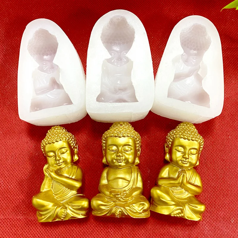 3D Slconen lachende Boeddha Schmmel - kaars - zeep - hars - nee ze