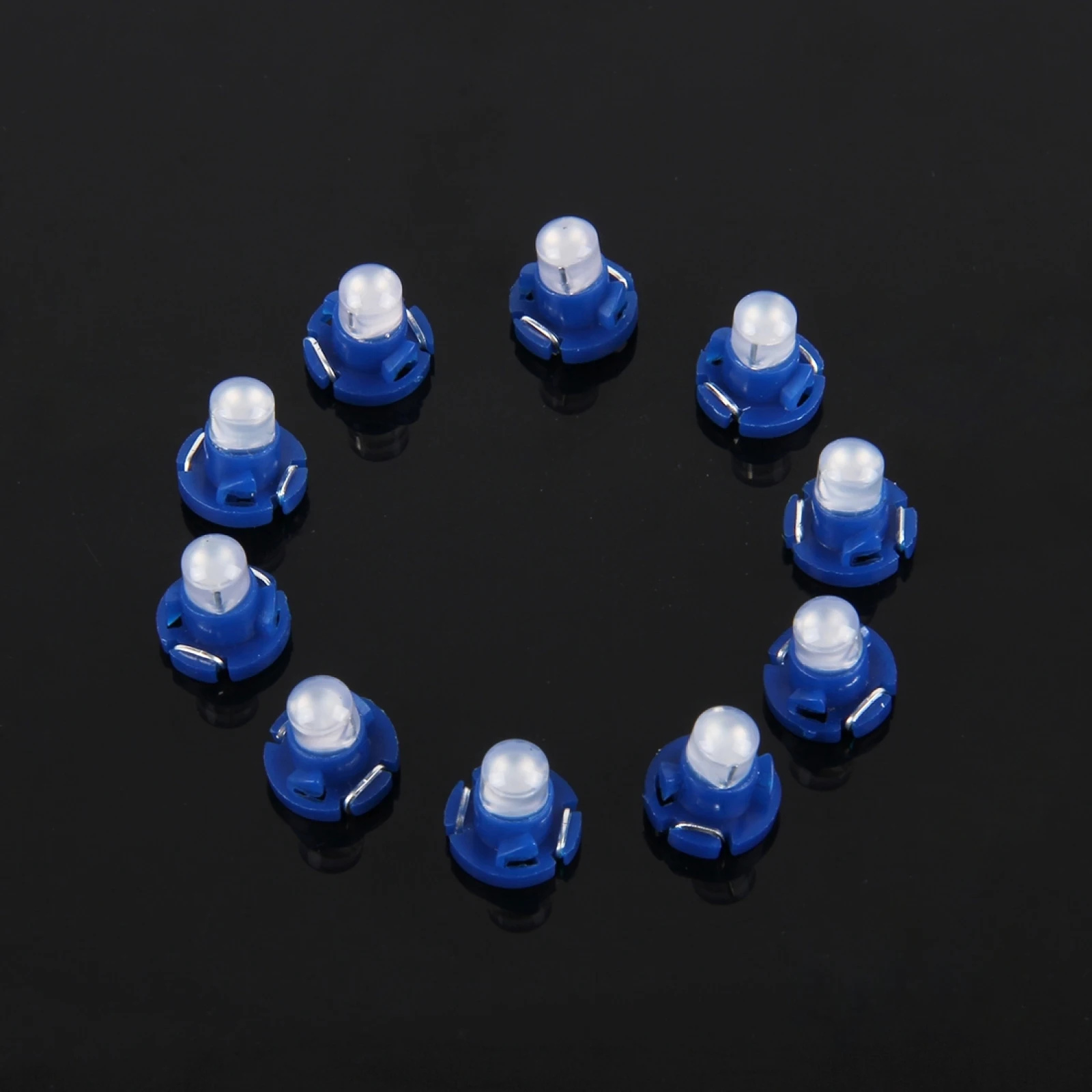 10X 2W T4.2 LED Neo Wedge Switch Radio Climate Control Bulb Instrument Dashboard Dash Indicator Light Bulb Ac Panel Free