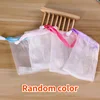 10Pcs/set Portable Clean Foaming Mesh Bag Soap Foaming Nets for Shower Washing Bathroom Accessories Random Color 6