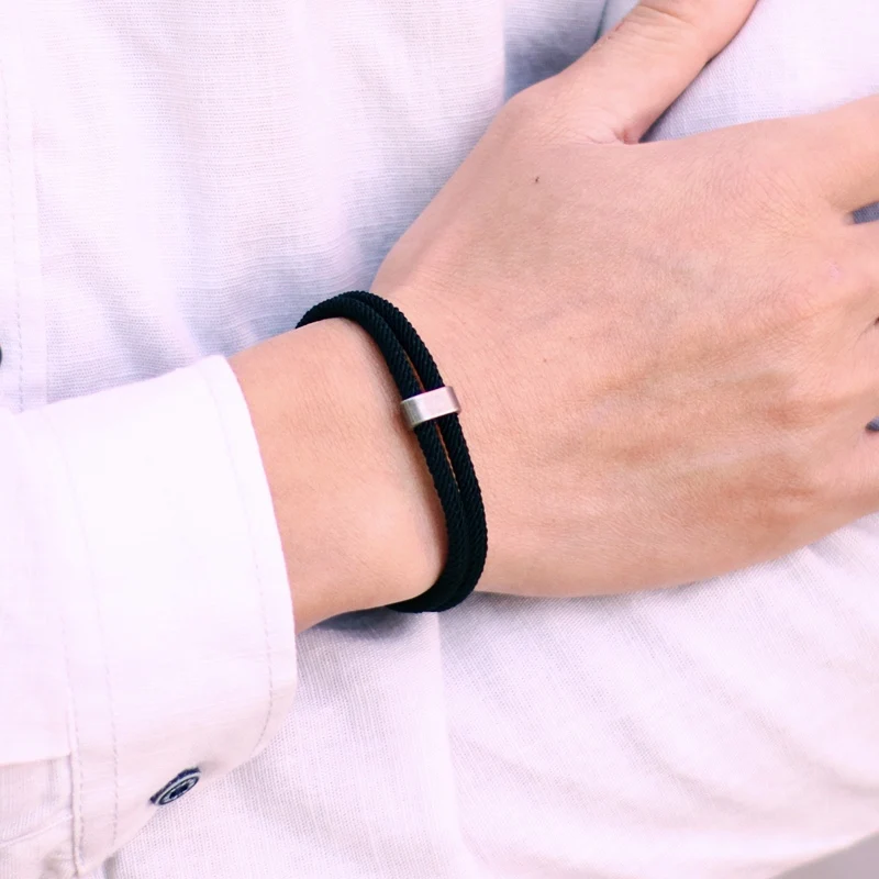 Men Macrame Rope Bracelet Vintage Festival Accessory