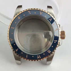 Luxury Arabic Bezel Sapphire Glass Stainless Steel Watch Case 40.5mm with 20mm Strap Accessories (3)