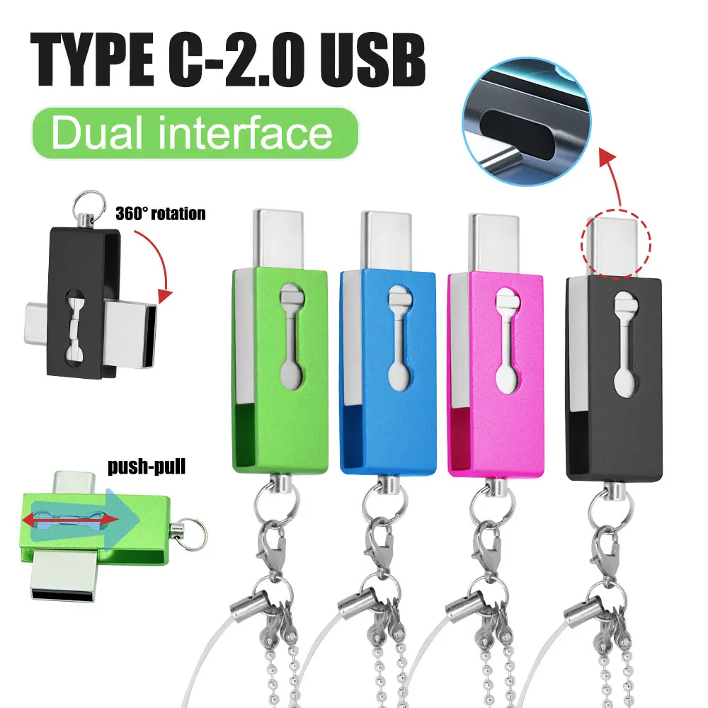

Steel USB 2.0 Flash Drive Key Chain High Speed Pen Drive 128GB 64GB 32GB 16GB 8GB 4GB USB Stick Pendrive US