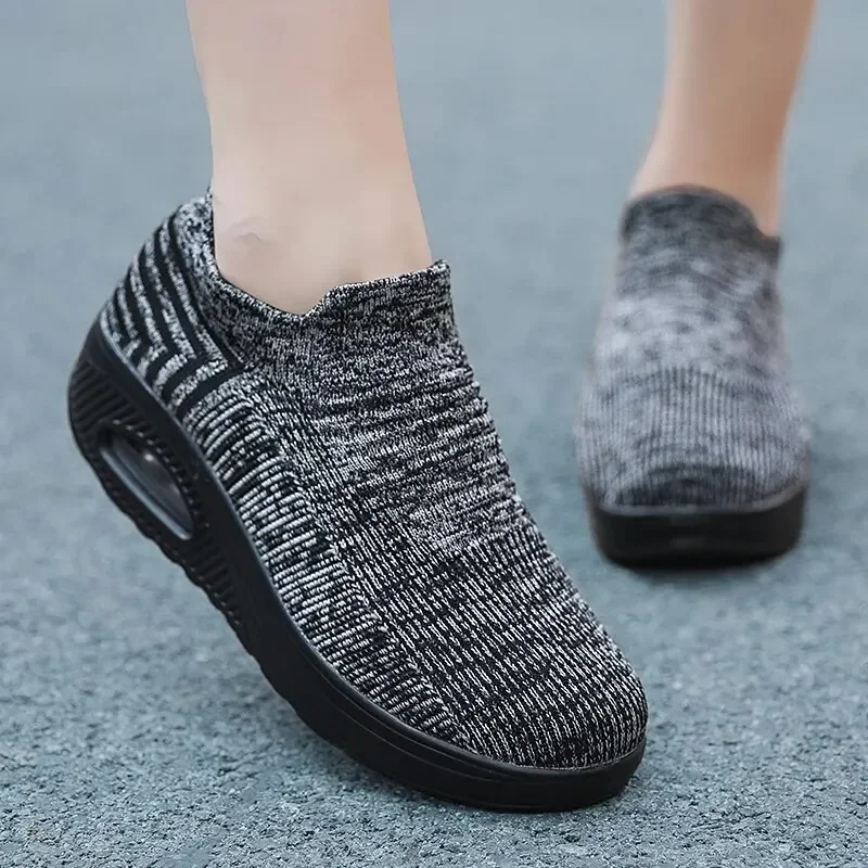 Sneakers Women Platform Light Beige Shoes Plus Size Casual Chunky Black Sneakers Woman Trendy Vulcanized Shoes