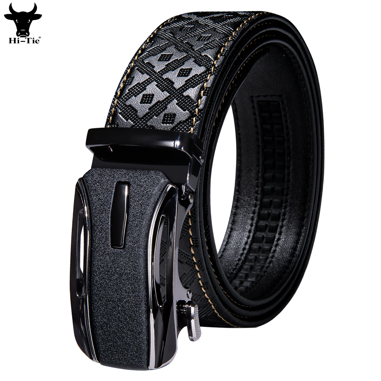 Leather Belt Mens Ratchet Dress Belts Mens Belt Buckle Ratchet