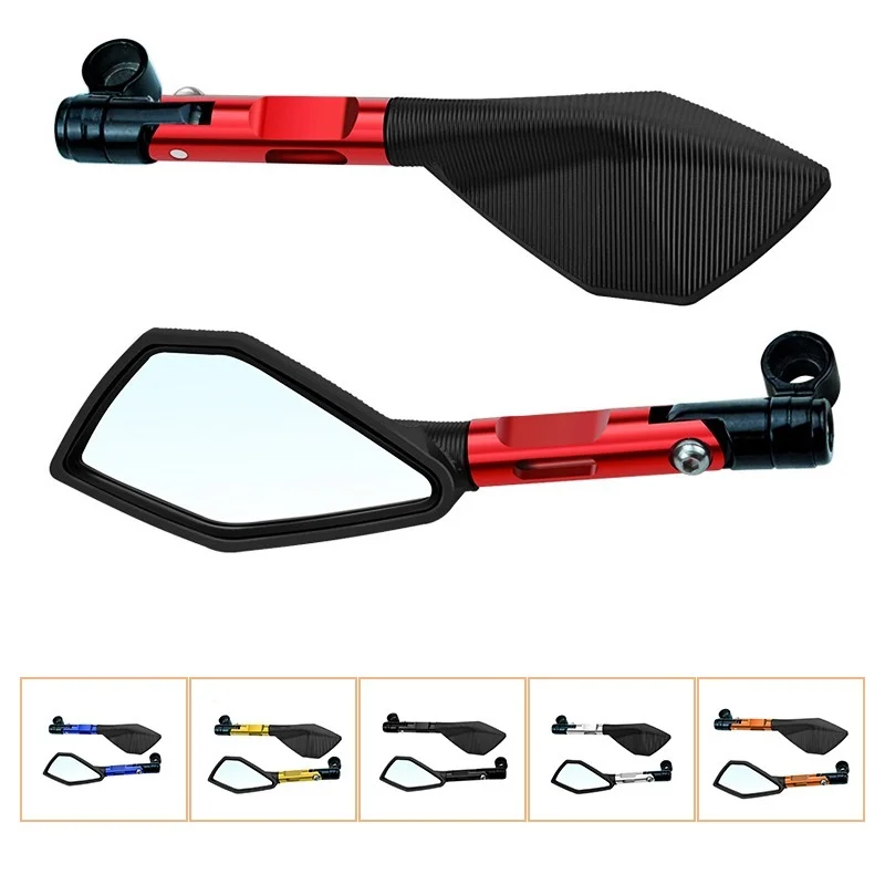 

Универсальные алюминиевые мотоциклетные зеркала заднего вида с ЧПУ на руль, антибликовое зеркало, боковое зеркало, зеркала заднего вида, скутер ktm