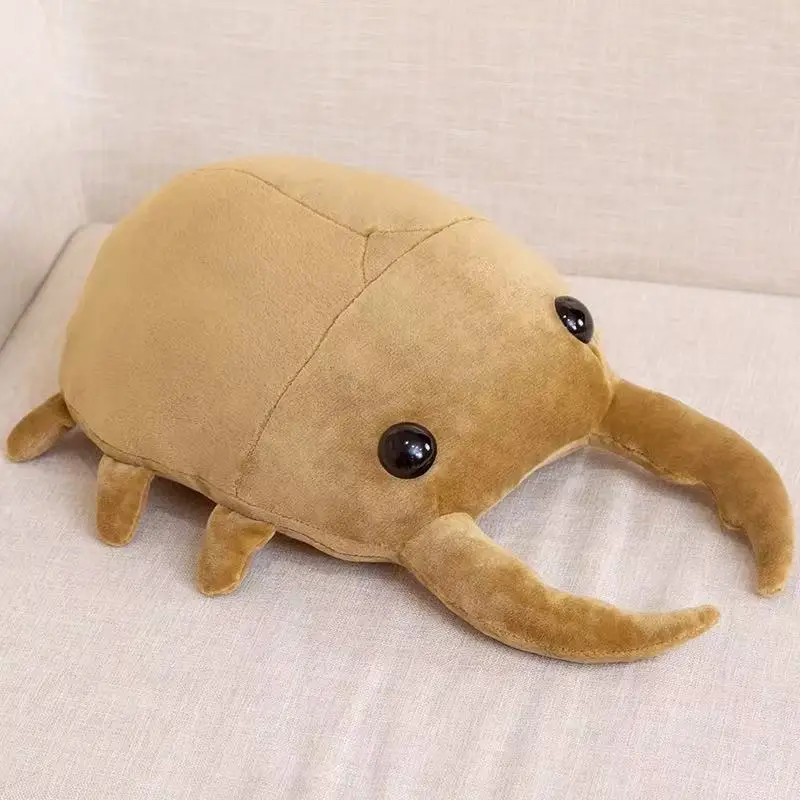 Hot 1pc 50cm Creative Simulation Insect Plush Toys Stuffed Cartoon Dolls Kawaii Beetle Pillow Kids Boys Birthday Gifts