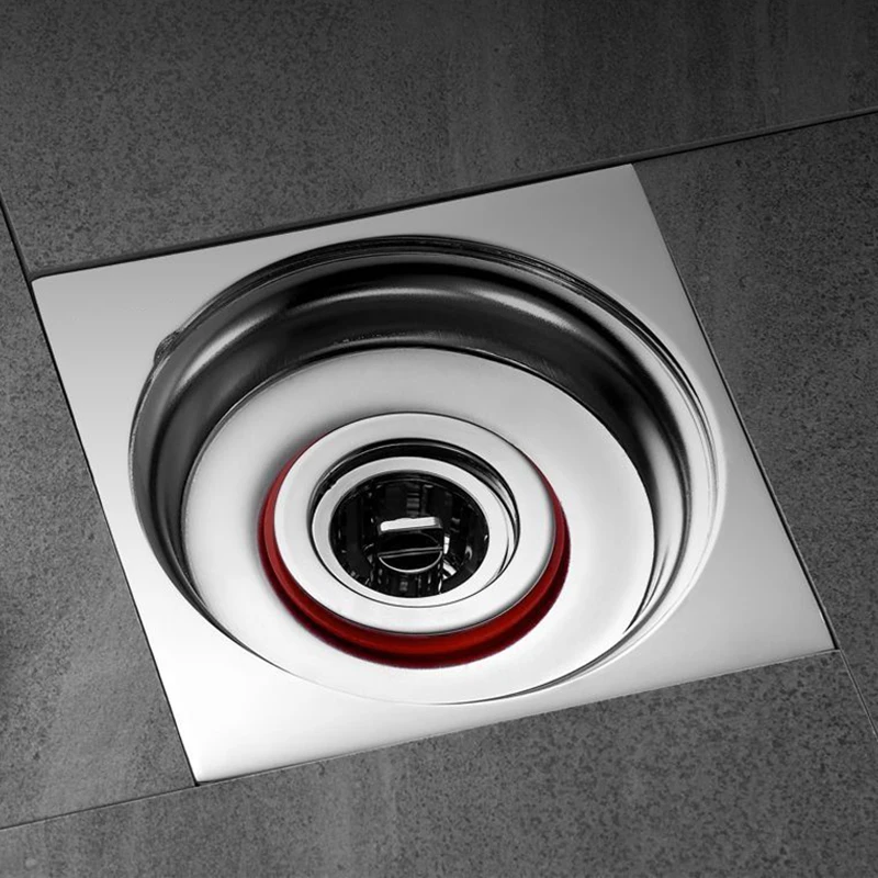 Scarico A Pavimento Quadrato In PVC 98x98mm - Con Filtro Rimovibile Per Capelli - Foto 11